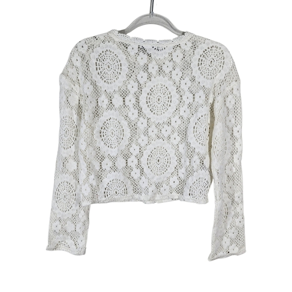 MNG OPEN KNIT CROPPED TOP - Picture 4 of 8